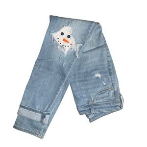 One-of-a-Kind Snowman Jeans